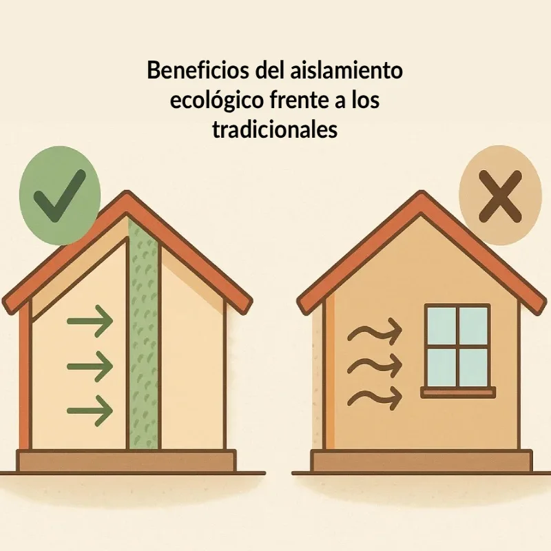 Beneficios del aislamiento ecológico frente a los tradicionales